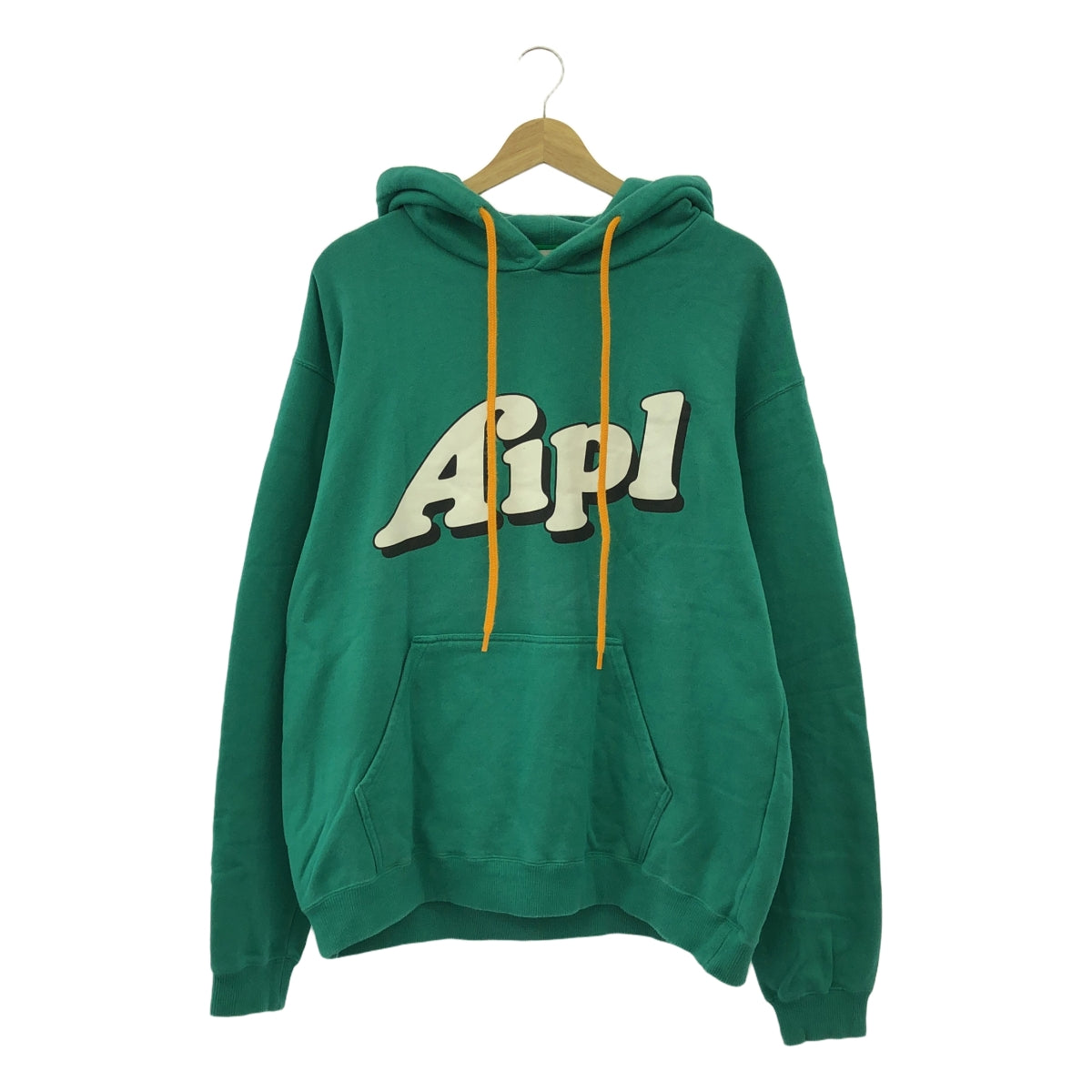 AIPL / Aple | AIPL / Aple 在過去的生活中回答 / 徽標運動連帽衫 | M |綠色 |男士