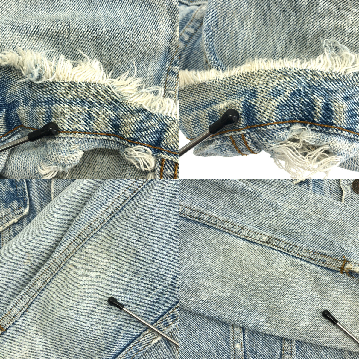 Levi's / 리바이스 | 1970s 빈티지 70505 4TH 데님 트래커 재킷 각인 52 서클 R 탭 | 36 | 인디고 | 남성