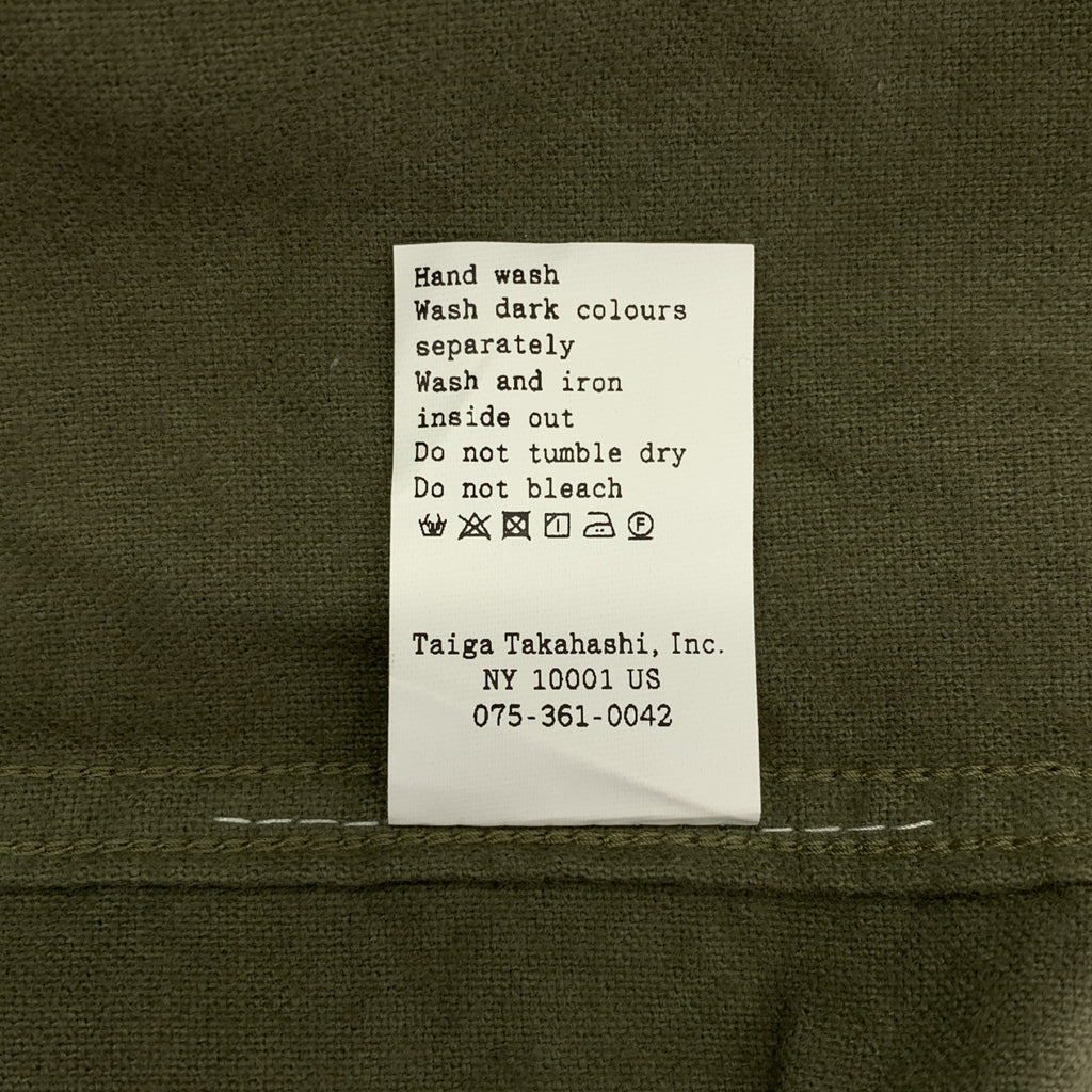 TAIGA TAKAHASHI / タイガタカハシ | Lot.104 Band Collar Shirt / バンドカラー シャツ | 15 | メンズ