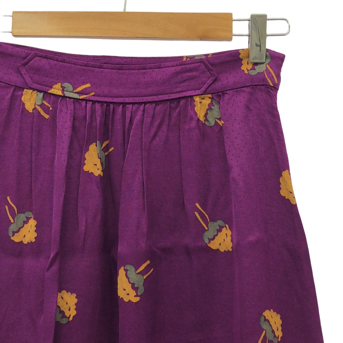 APC / 아페이세 | 레이온 총 무늬 스커트 | 34 | 퍼플 시스템 | 여성