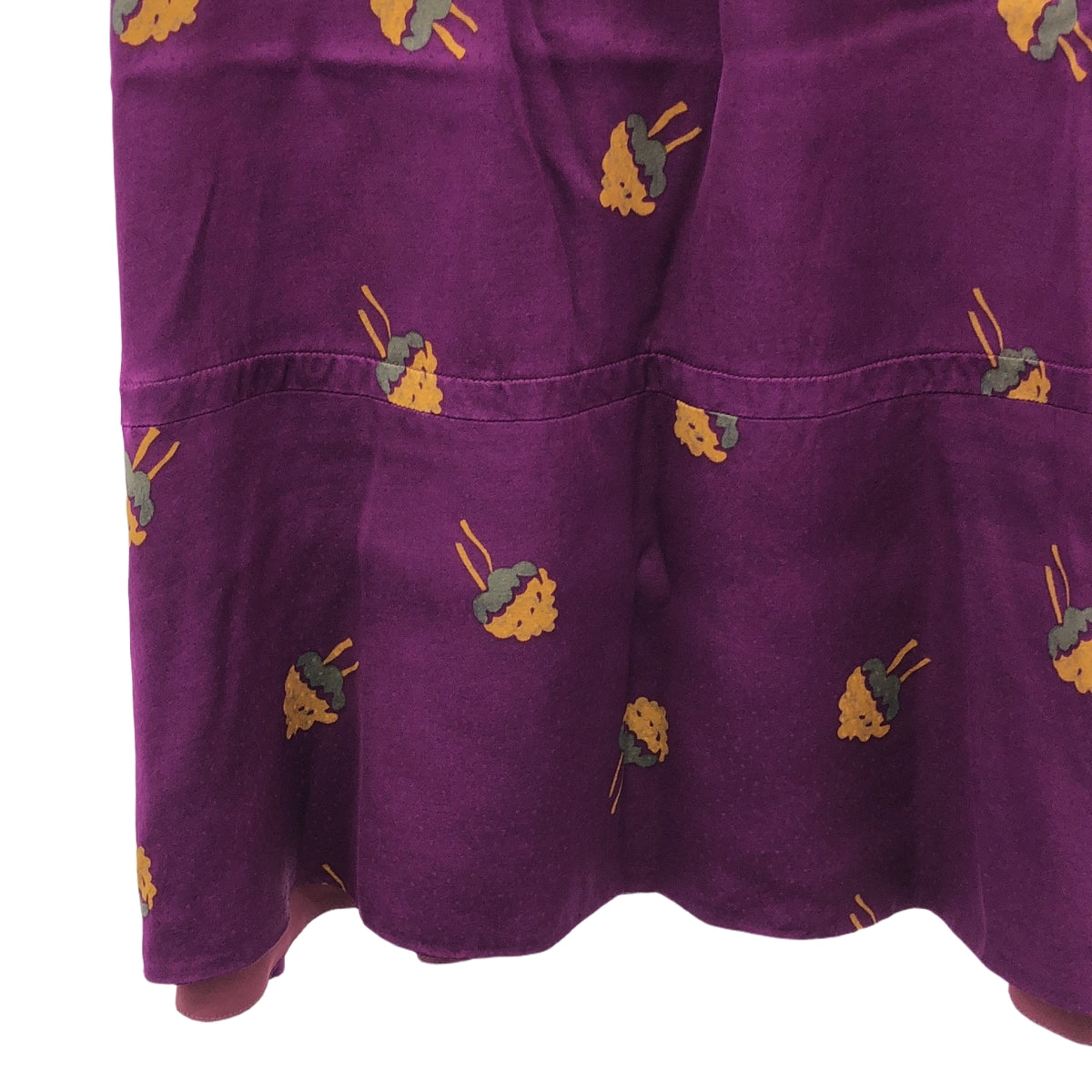 APC / 아페이세 | 레이온 총 무늬 스커트 | 34 | 퍼플 시스템 | 여성