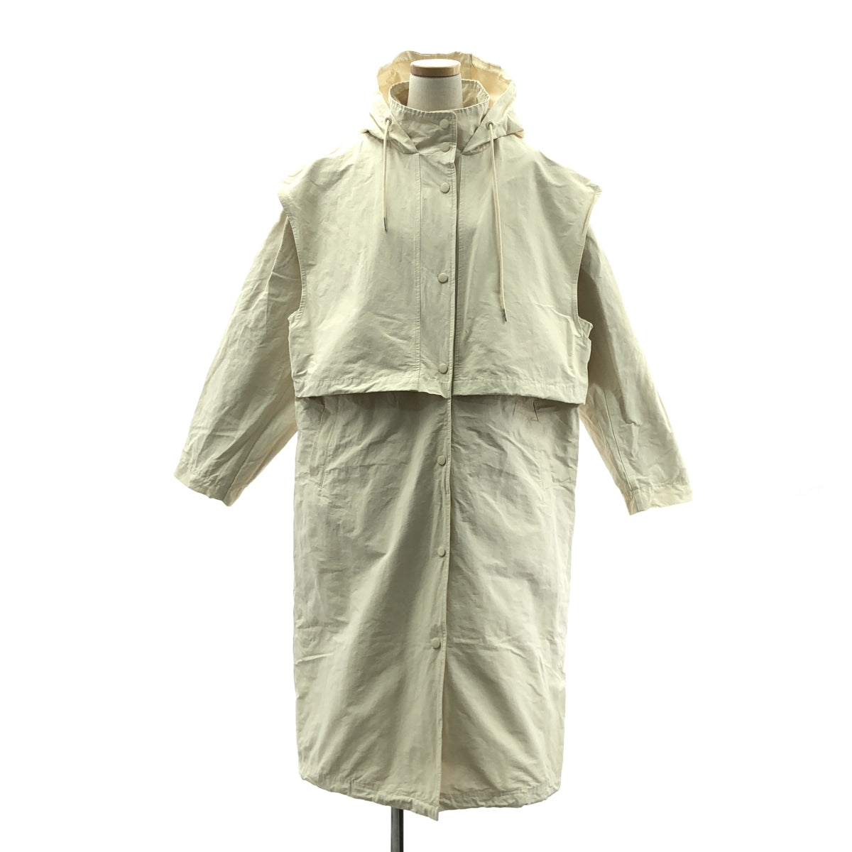 TODAYFUL | 尼龍連帽外套 | 尺寸 38 | 米色 | 女款