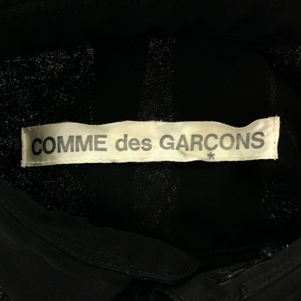 COMME des GARÇONS | 圓領按扣薄紗襯衫 | 黑色 | 女款