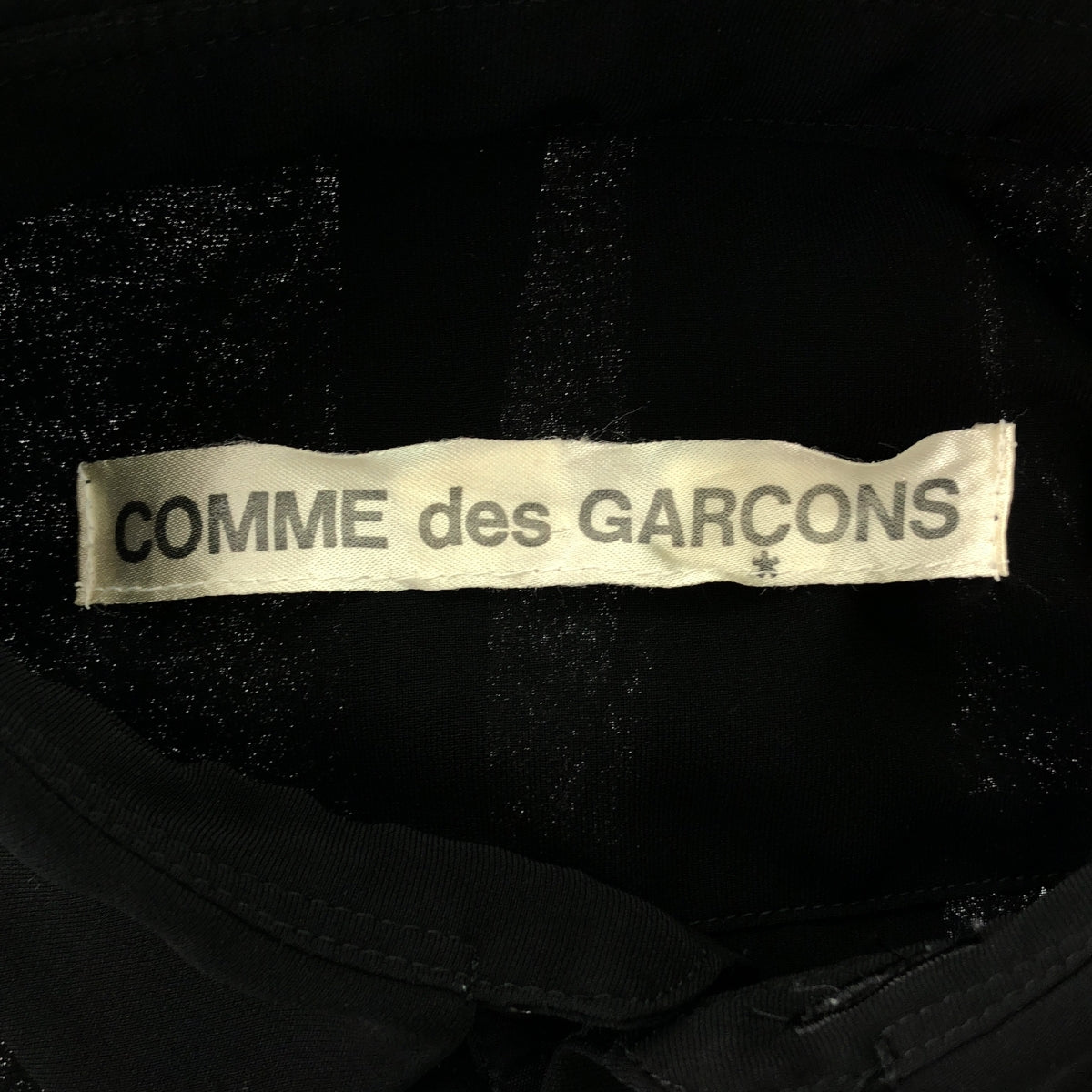 COMME des GARÇONS | 圓領按扣薄紗襯衫 | 黑色 | 女款