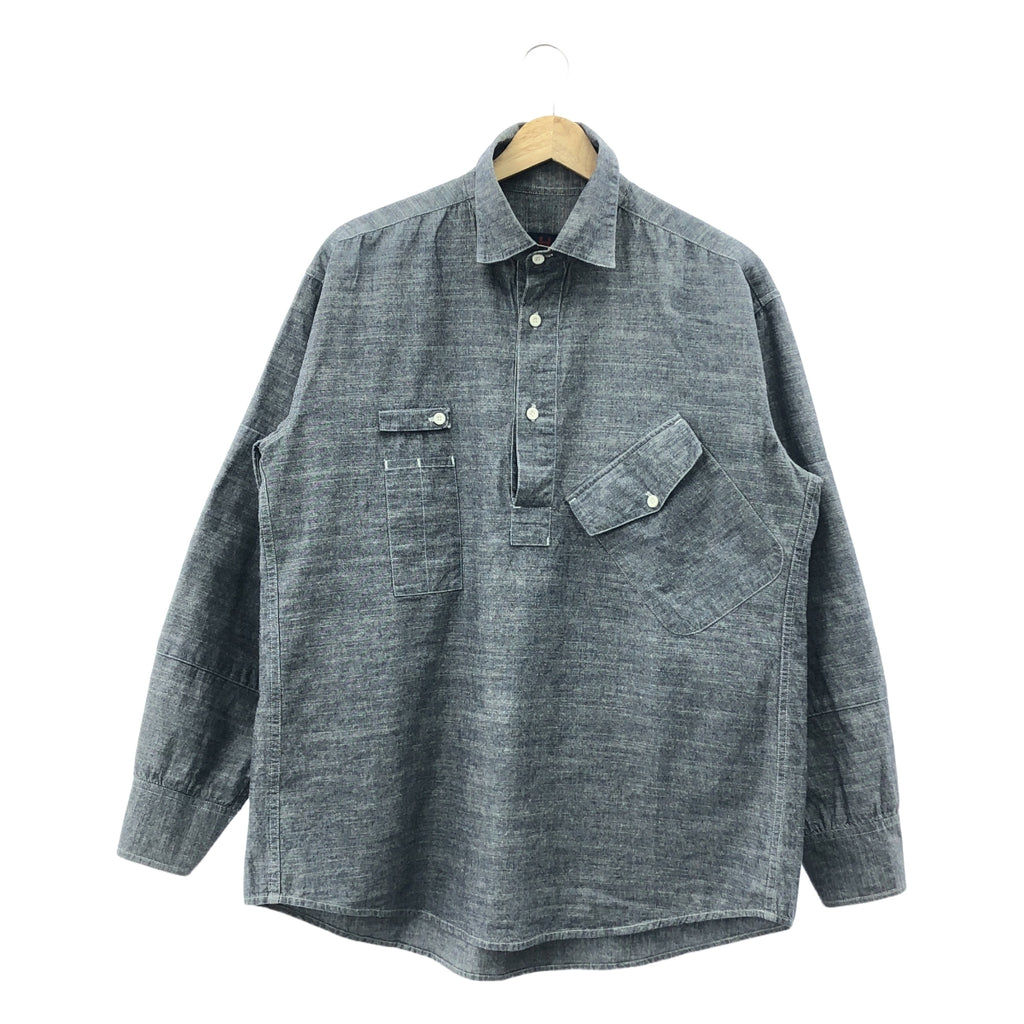 Hawkwood Mercantile | Rigger 襯衫棉質 Ringer Chambray 襯衫 | S | 藍色 | 男款