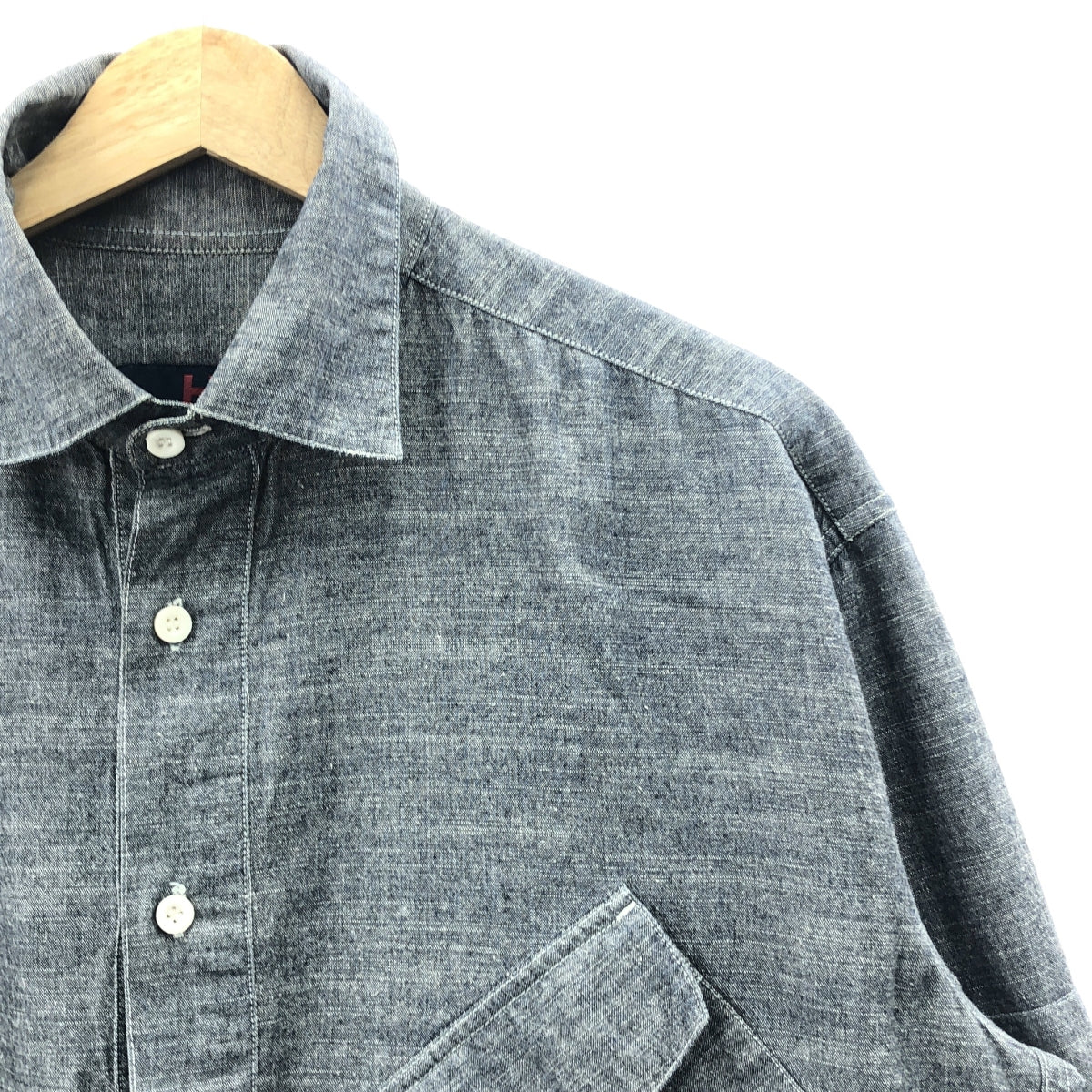 Hawkwood Mercantile | Rigger 襯衫棉質 Ringer Chambray 襯衫 | S | 藍色 | 男款