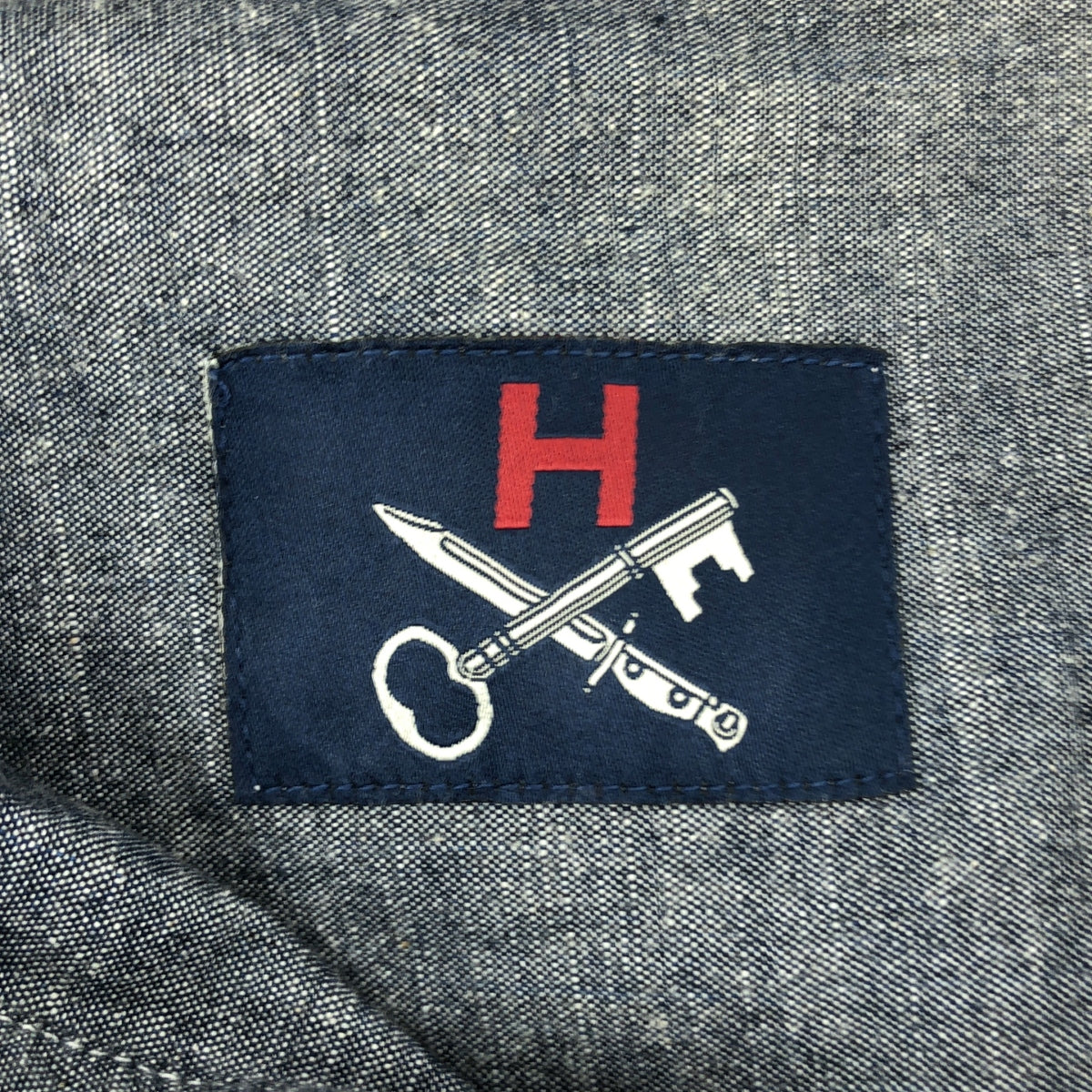 Hawkwood Mercantile | Rigger 襯衫棉質 Ringer Chambray 襯衫 | S | 藍色 | 男款