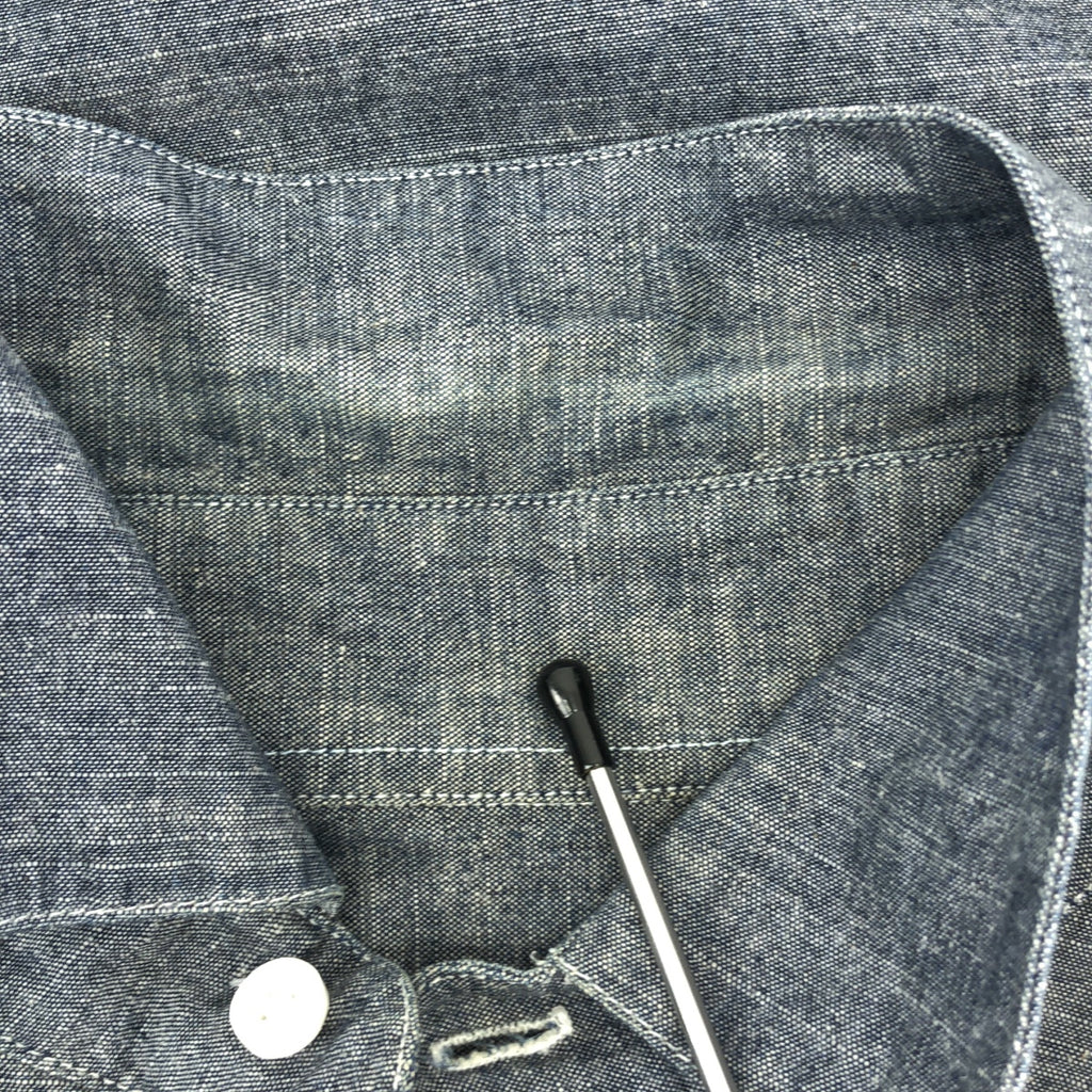 Hawkwood Mercantile | Rigger 襯衫棉質 Ringer Chambray 襯衫 | S | 藍色 | 男款