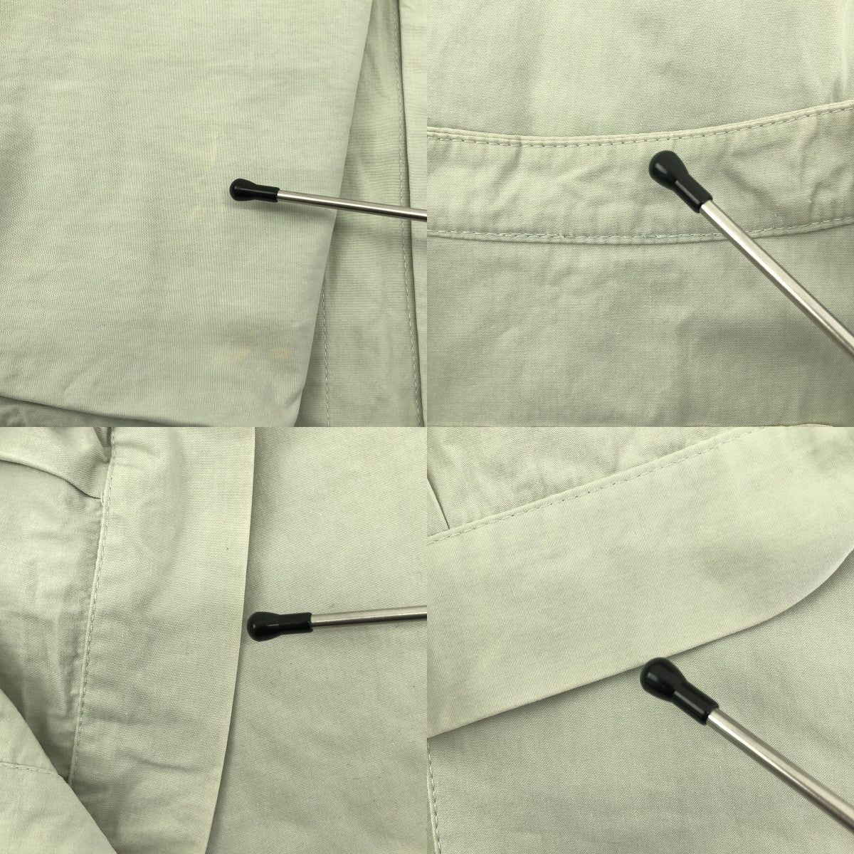 TOOGOOD / トゥーグッド | THE LOCKSMITH SHIRT PLAIN COTTON SILK ザロックスミスシャツ スタンドカラー コットンシルク | 4 | CELADON / ミントグリーン系 | メンズ