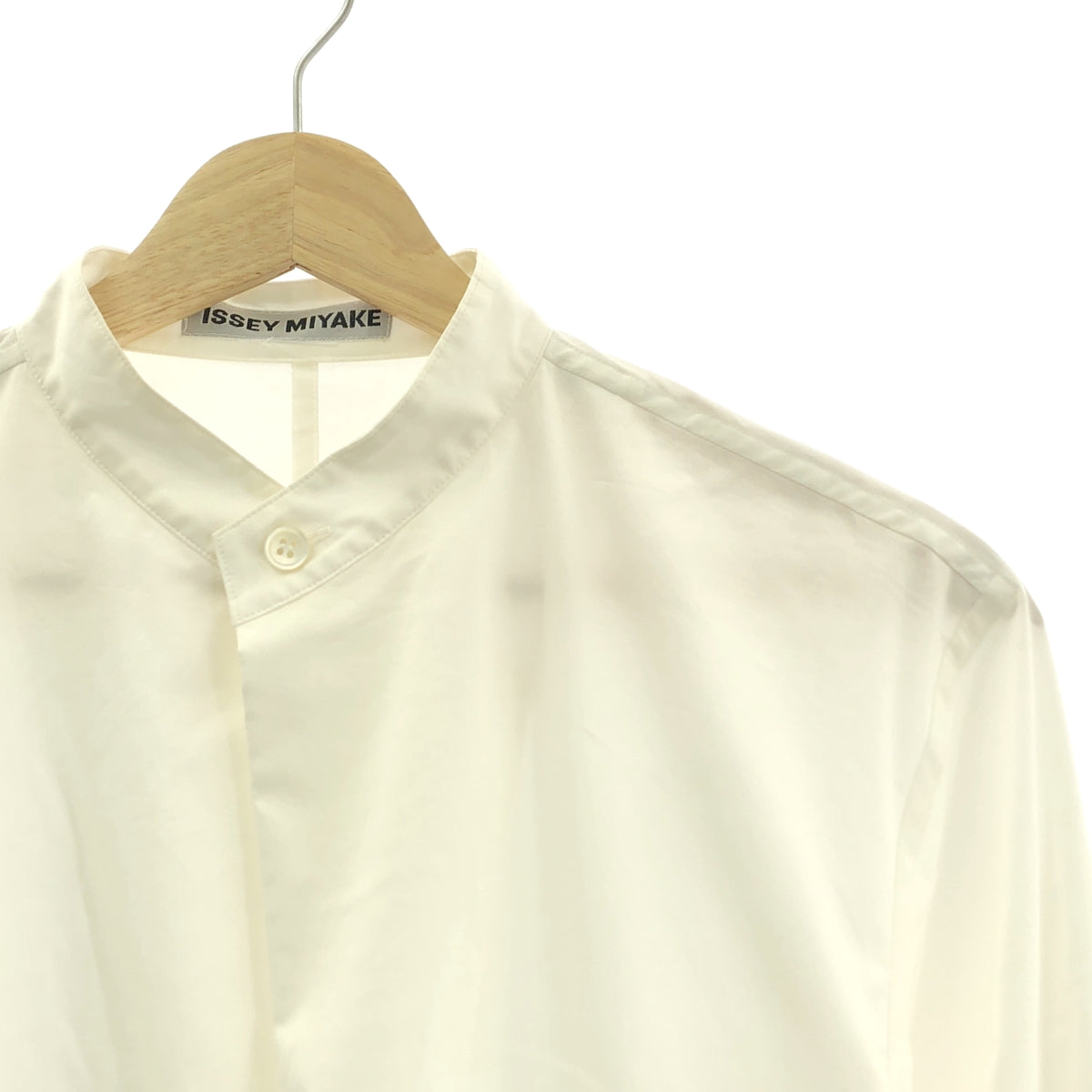 ISSEY MIYAKE / イッセイミヤケ | MINUTIAE SHIRT ストレッチ バンドカラー プルオーバーシャツ |