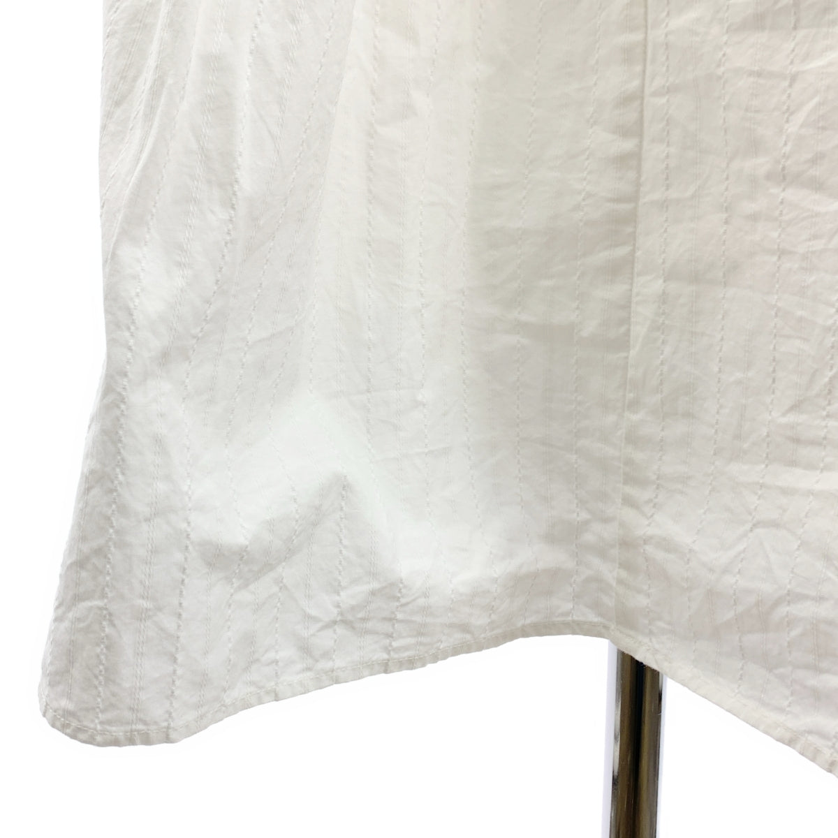 ne Quittez pas / 누키테파 | Poplin Dobby Zigzag Tape Big Collar Dress / 개더 볼륨 드레스 원피스 / 안감 | M |