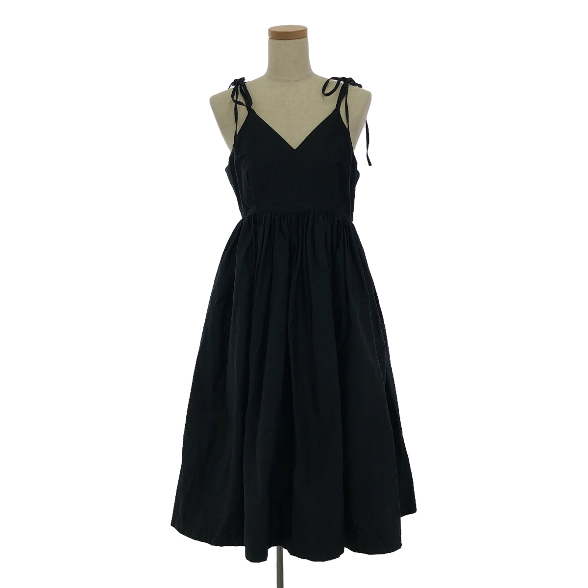 foufou / フーフー | THE DRESS #42 gather camisole dress ギャザー キャミソール ドレス ワンピース | 0 | ブラック | レディース