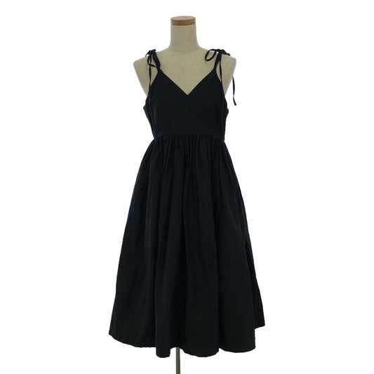 foufou / フーフー | THE DRESS #42 gather camisole dress ギャザー キャミソール ドレス ワンピース | 0 | ブラック | レディース
