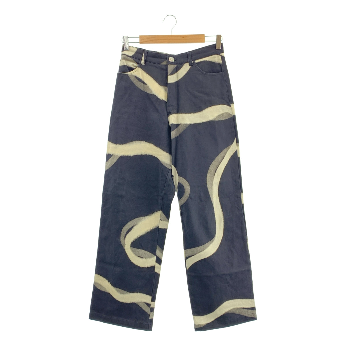 SUKU HOME / 스쿠 홈 | 총 무늬 와이드 데님 팬츠 | M | 여성