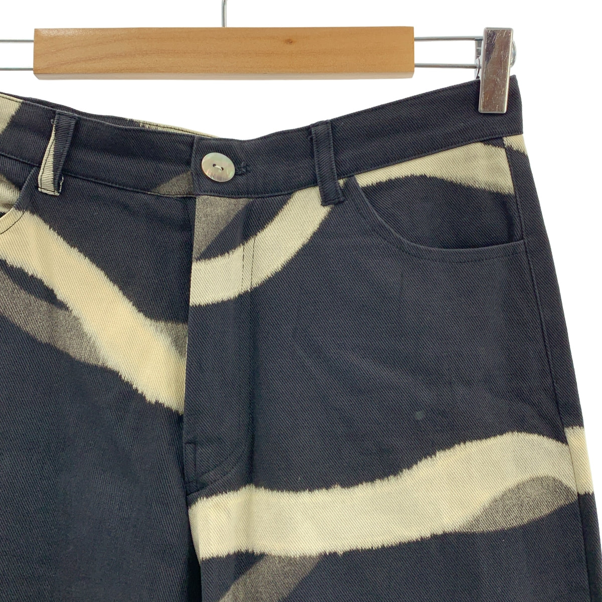 SUKU HOME / 스쿠 홈 | 총 무늬 와이드 데님 팬츠 | M | 여성