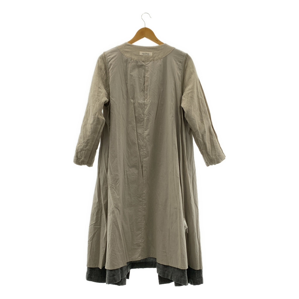 nest robe / 네스트 로브 | 오버 실루엣 포켓이있는 노 컬러 코트 / 총 안감 | F | 여성