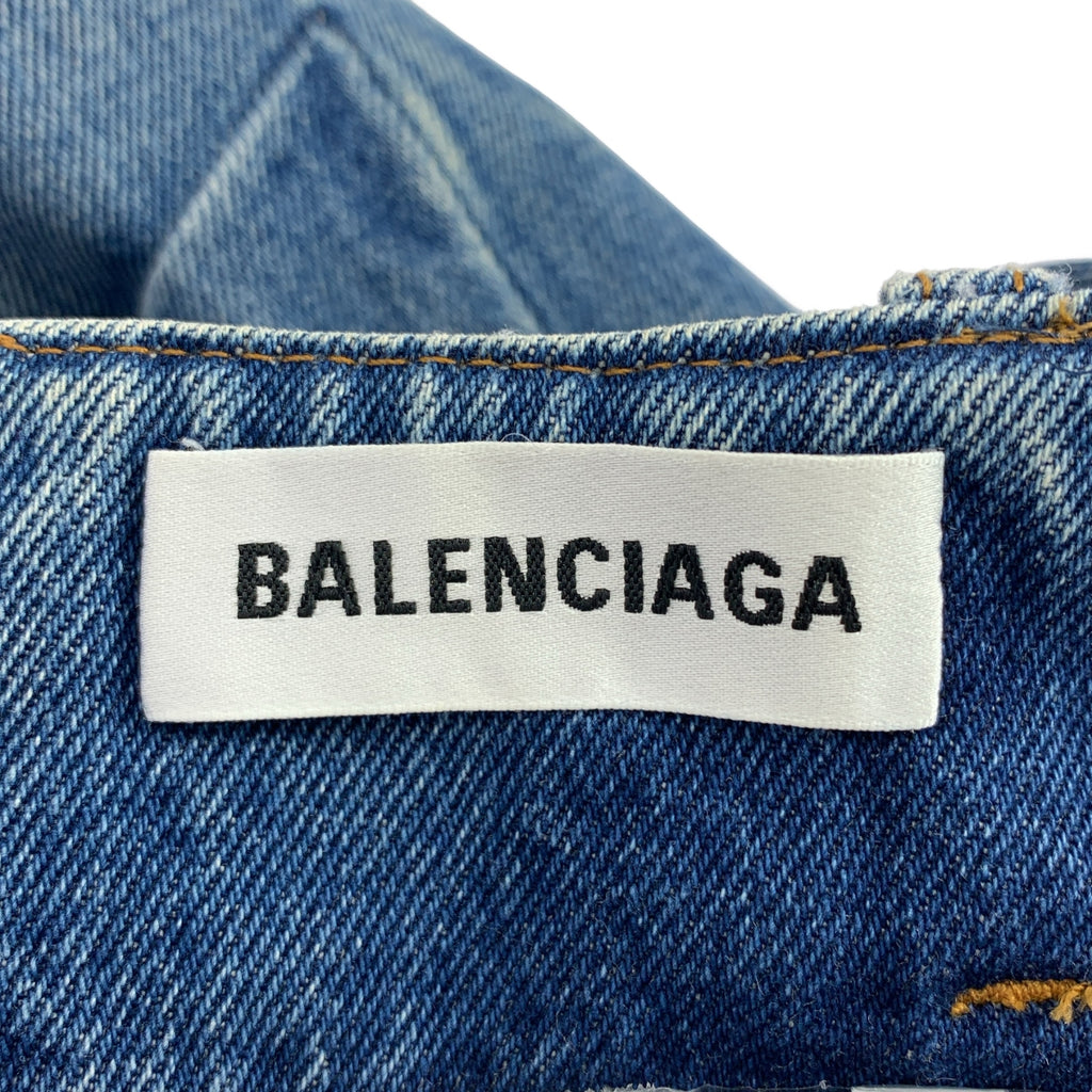 BALENCIAGA / 발렌시아가 | 데님 플레어 스커트 | 34 | 여성