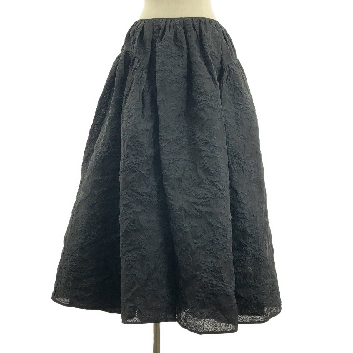 Cecilie Bahnsen / セシリーバンセン | FATOU SKIRT エンボス ロングスカート | UK8 | ブラック | レディース