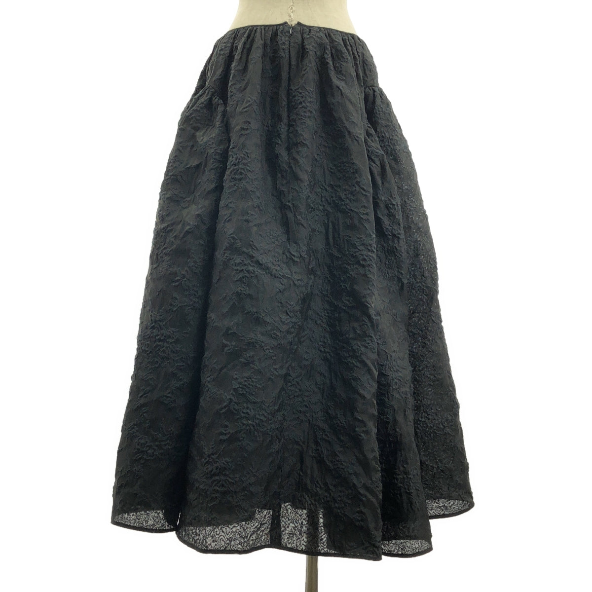 Cecilie Bahnsen / セシリーバンセン | FATOU SKIRT エンボス ロングスカート | UK8 | ブラック | レディース