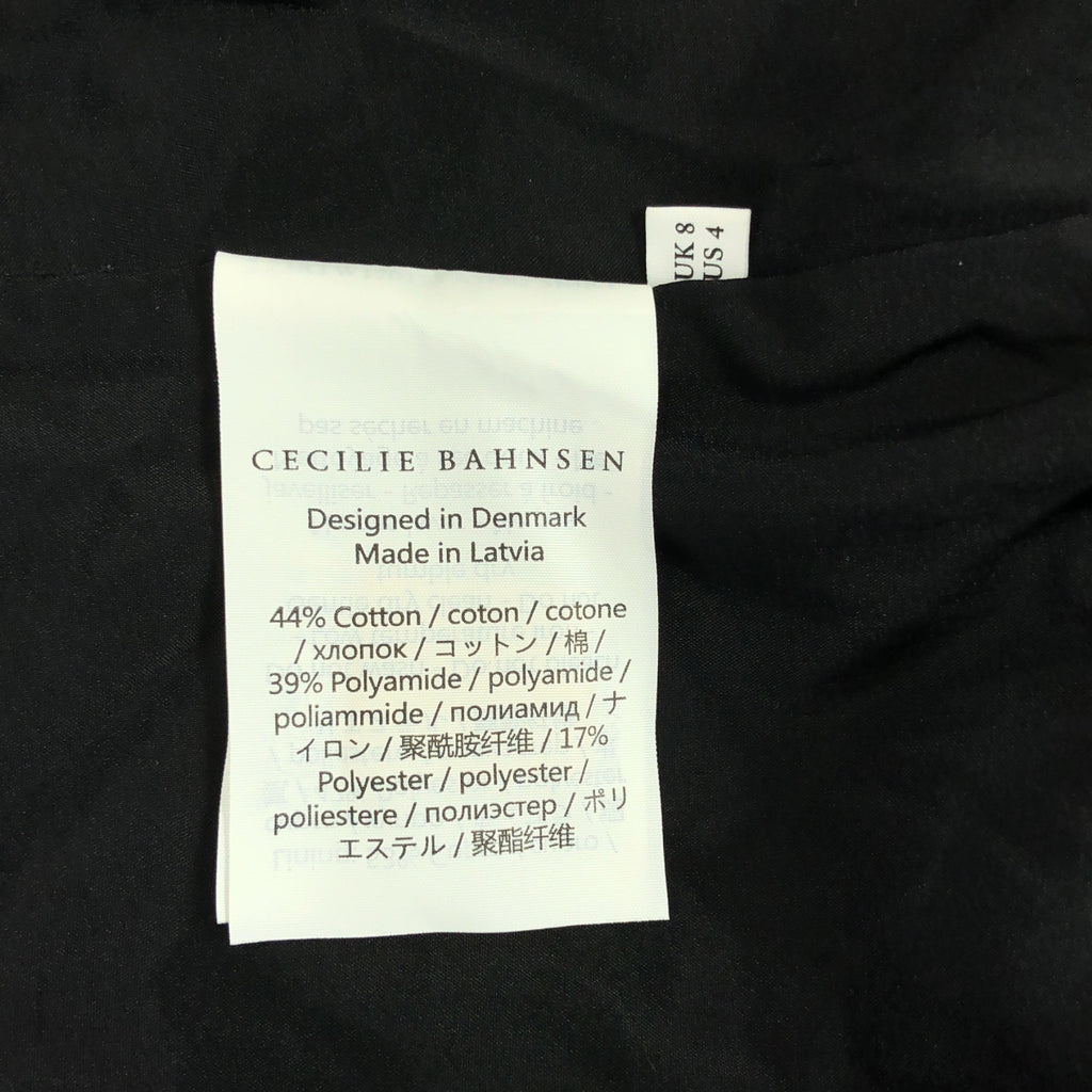 Cecilie Bahnsen / セシリーバンセン | FATOU SKIRT エンボス ロングスカート | UK8 | ブラック | レディース