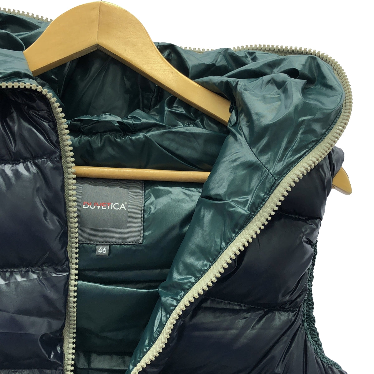 DUVETICA | ARISTEO Down Vest | 46 | Navy/Green | Men's