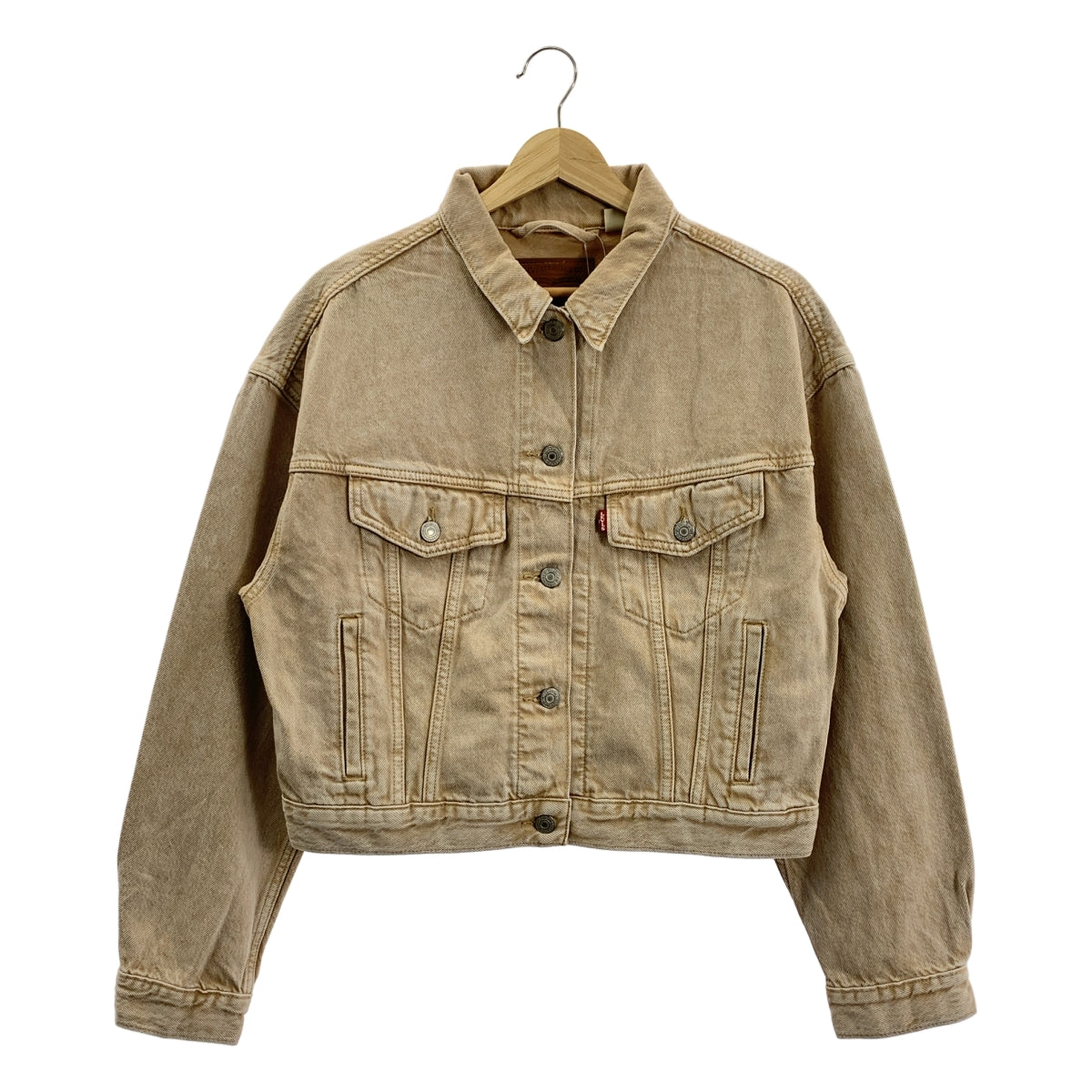 Levi's SHRUNKEN 90 年代卡車司機牛仔夾克（棕色）- 女款，M 碼