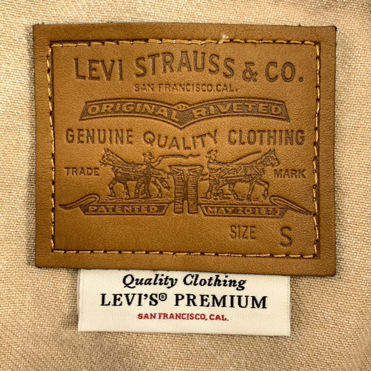 Levi's SHRUNKEN 90 年代卡車司機牛仔夾克（棕色）- 女款，M 碼