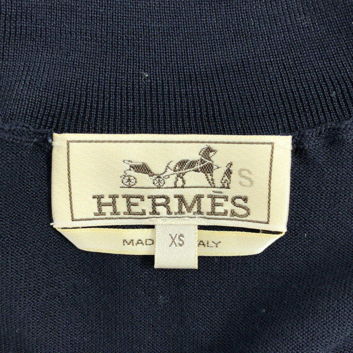 HERMES / 헤르메스 | 울 로봇 터틀넥 니트 | XS | 남성