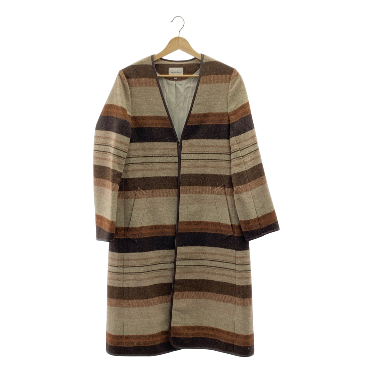 steven alan / steven alan | Rag Border 大衣 | Rag Border 羊毛大衣 | M碼 | 棕色 | 女款