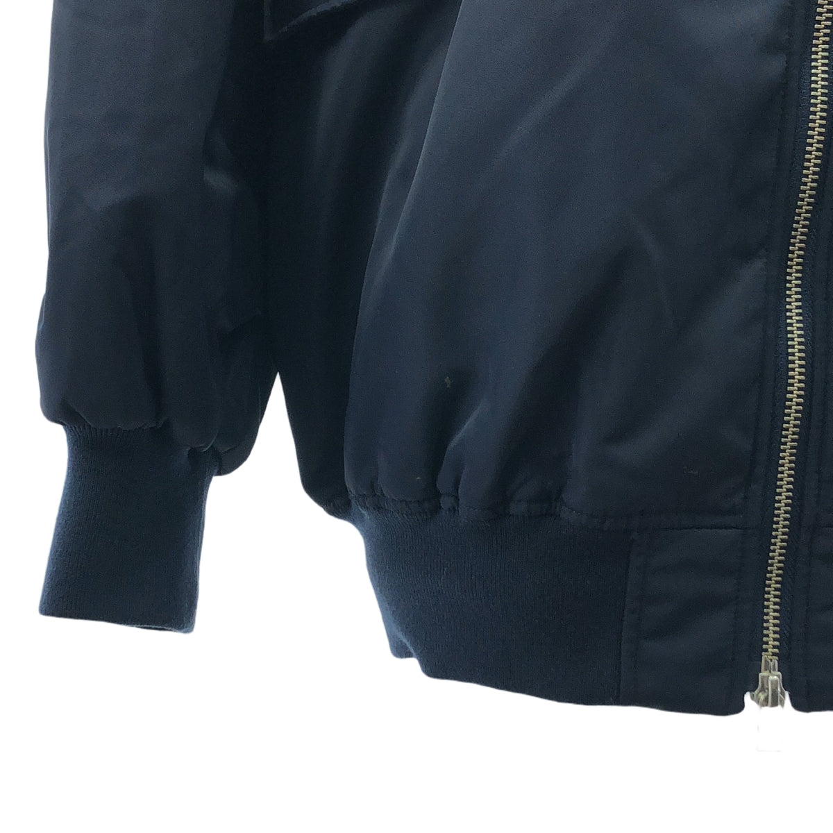 RIM.ARK / 림 아크 | 2022AW | Puff sleeve MA-1 long JK 퍼프 슬리브 재킷 | F | 네이비 | 여성