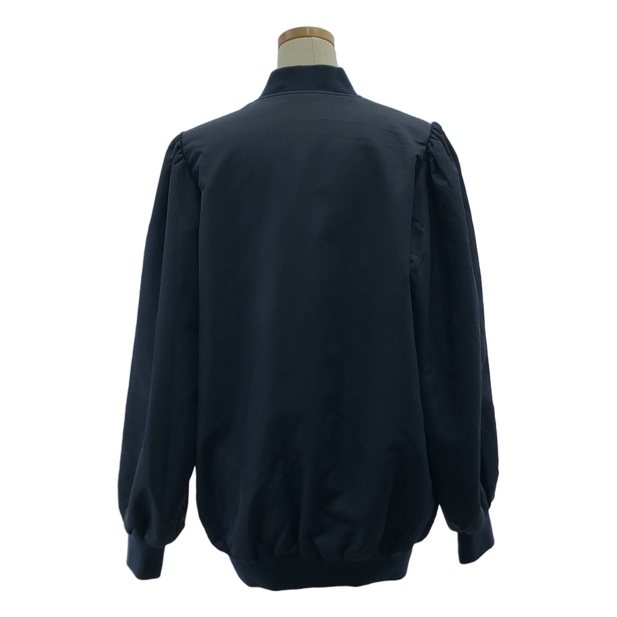 RIM.ARK / 림 아크 | 2022AW | Puff sleeve MA-1 long JK 퍼프 슬리브 재킷 | F | 네이비 | 여성