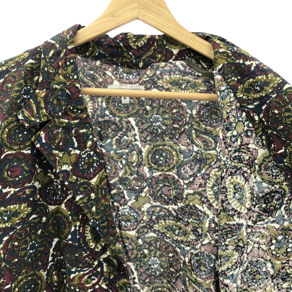 【新品】  Engineered Garments / エンジニアドガーメンツ | 2023SS | LOITER JACKET COTTON BATIK バティック柄 ロイタージャケット | S | オリーブ | メンズ