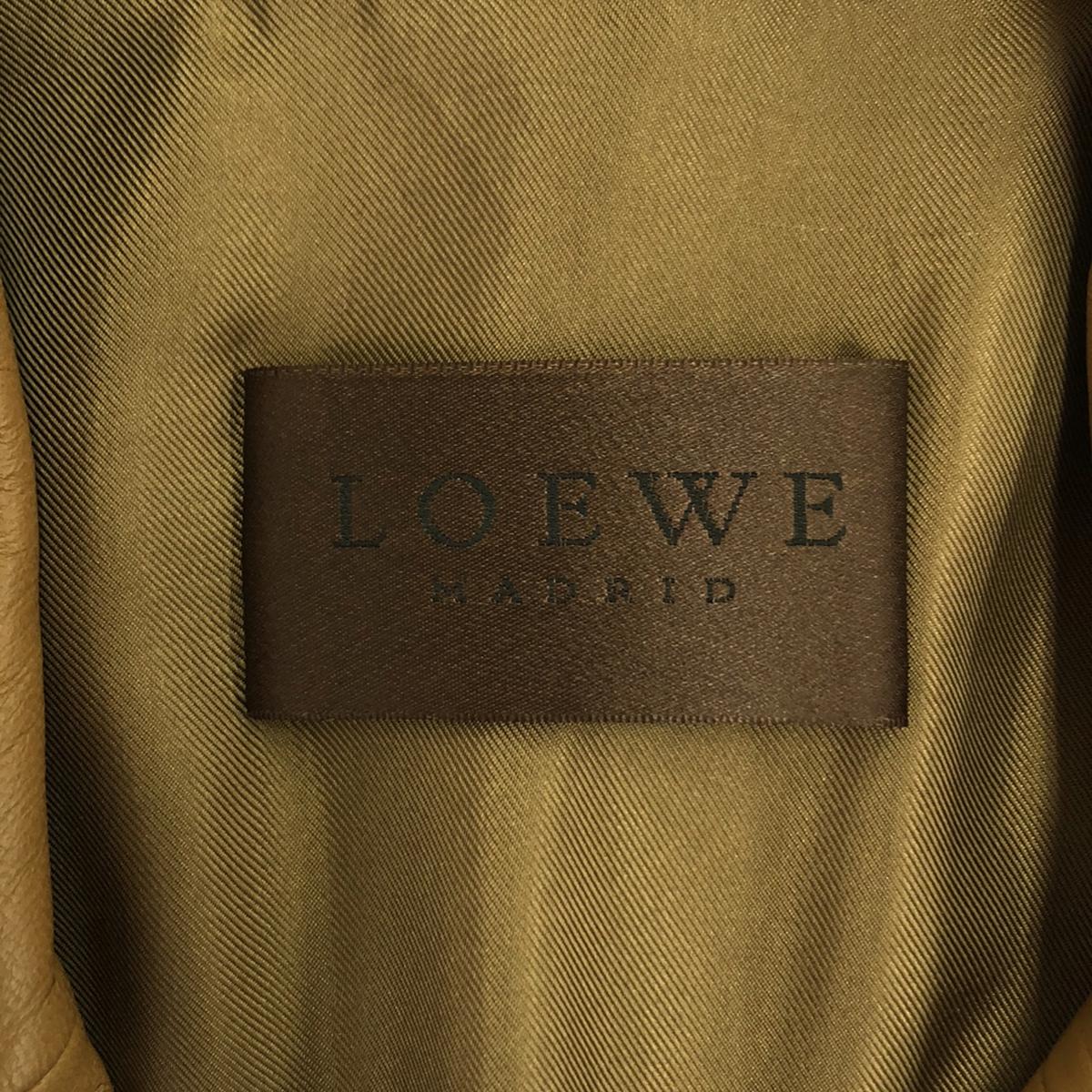 LOEWE / ロエベ | ダブルブレスト レザージャケット | 38 | ブラウン | レディース