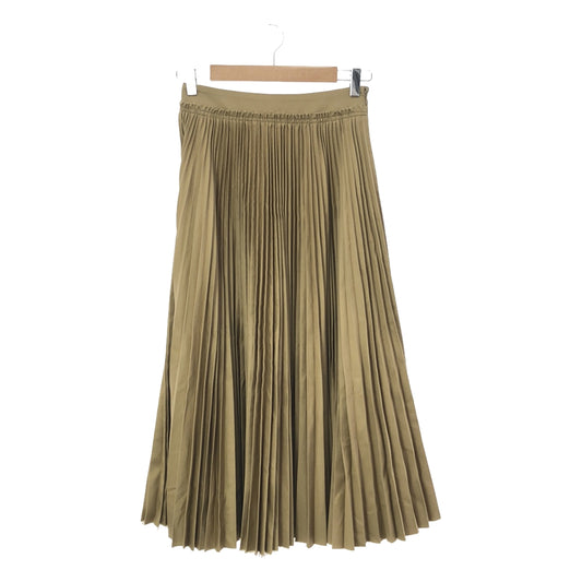 YLEVE | Chino Pleated Long Skirt | 0 | Beige | Women's