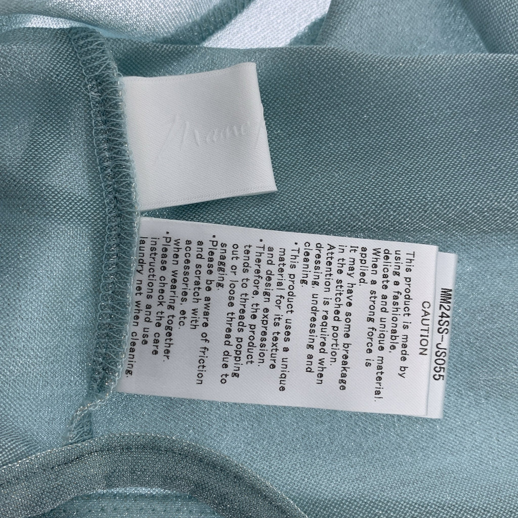 Mame Kurogouchi / 마메쿠로고우치 | 2024SS | Lame Jersey Cropped Sheer Top / 라메 저지 탑스 | 2 |