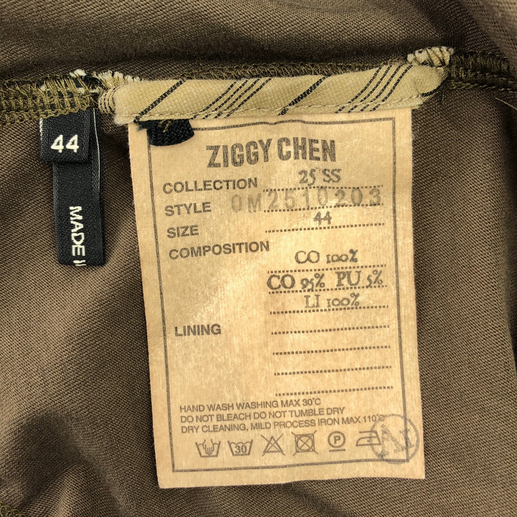 ziggy chen / ジギーチェン | 2025SS | Henley Neck T-Shirt / オーバーシルエット ヘンリーネック Tシャツ カットソー | 44 | メンズ