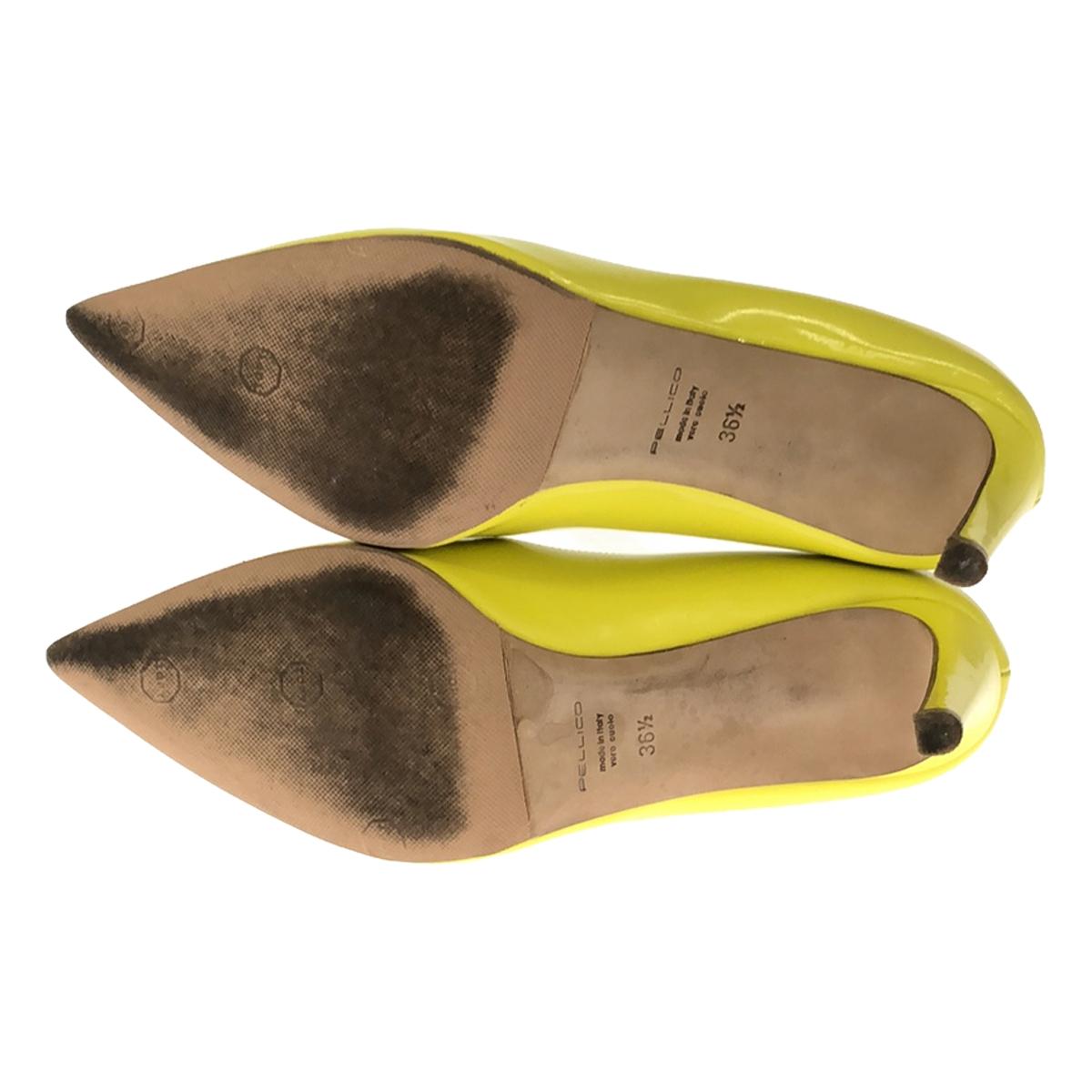 [狀況良好] PELLICO | ANDREA 65SC 漆皮高跟鞋 | 36 1/2 |黃色 |女性的