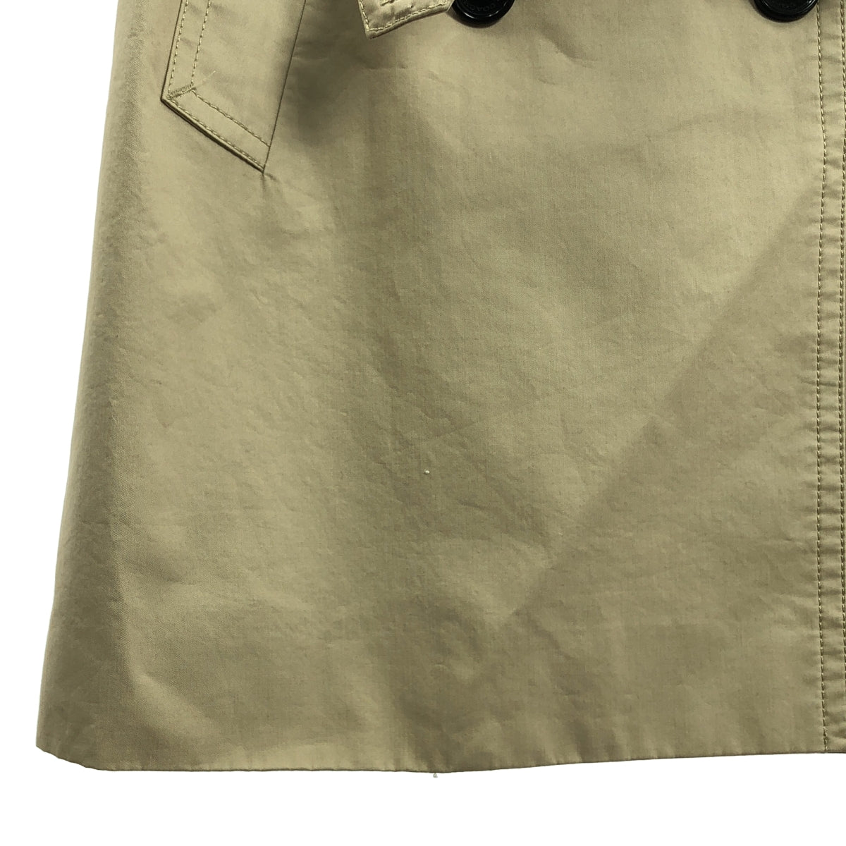 狀況極佳 COACH 棉質風衣，帶標誌性襯裡，XS 碼，米色，女款