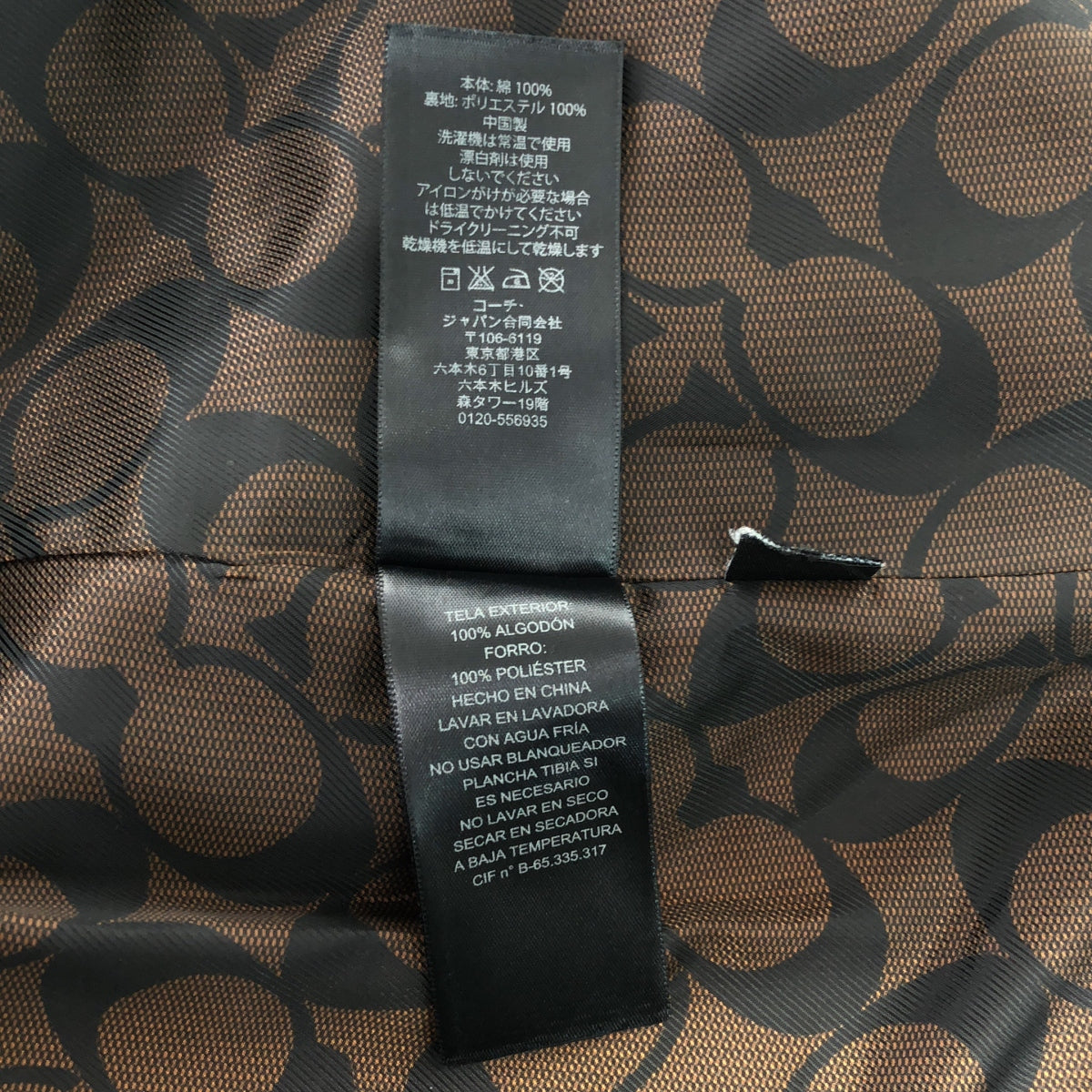 【美品】  COACH / コーチ | コットン トレンチコート 裏地シグネチャー柄 | XS | ベージュ | レディース