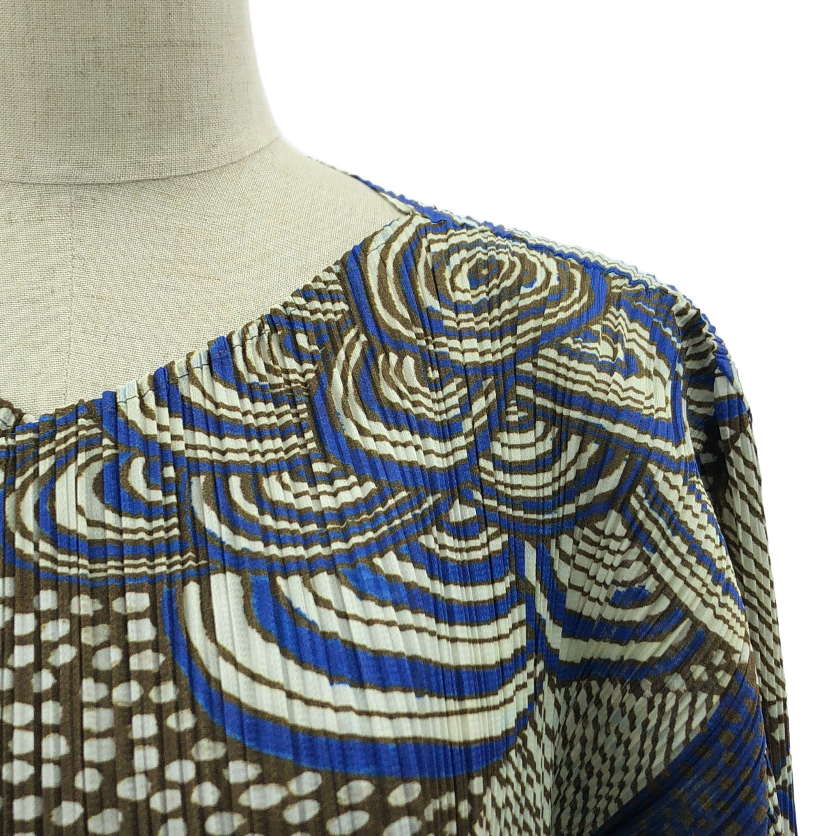 【美品】  PLEATS PLEASE ISSEY MIYAKE / プリーツプリーズイッセイミヤケ | Mass 総柄 プリーツ コート | 2 | マルチカラー | レディース