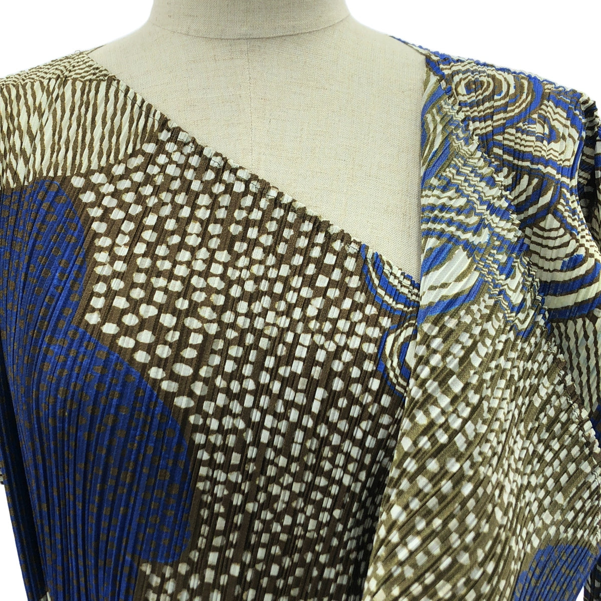 【美品】  PLEATS PLEASE ISSEY MIYAKE / プリーツプリーズイッセイミヤケ | Mass 総柄 プリーツ コート | 2 | マルチカラー | レディース