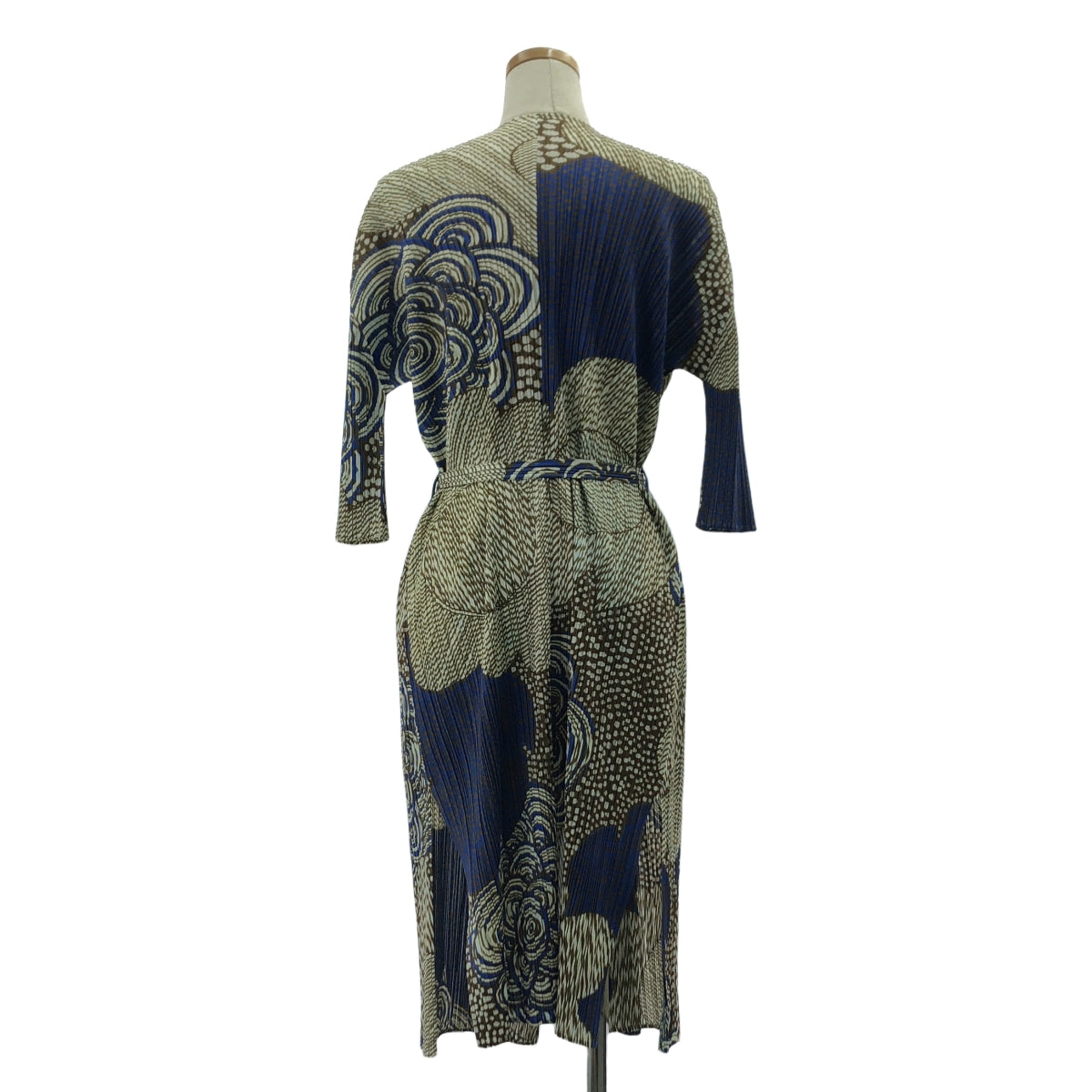 【美品】  PLEATS PLEASE ISSEY MIYAKE / プリーツプリーズイッセイミヤケ | Mass 総柄 プリーツ コート | 2 | マルチカラー | レディース