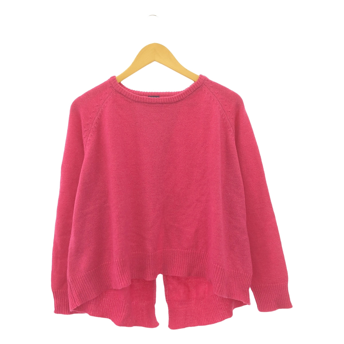 [品相良好] ichi | 圓領羊毛針織套頭衫配圍巾 | F | 粉紅色 | 女款