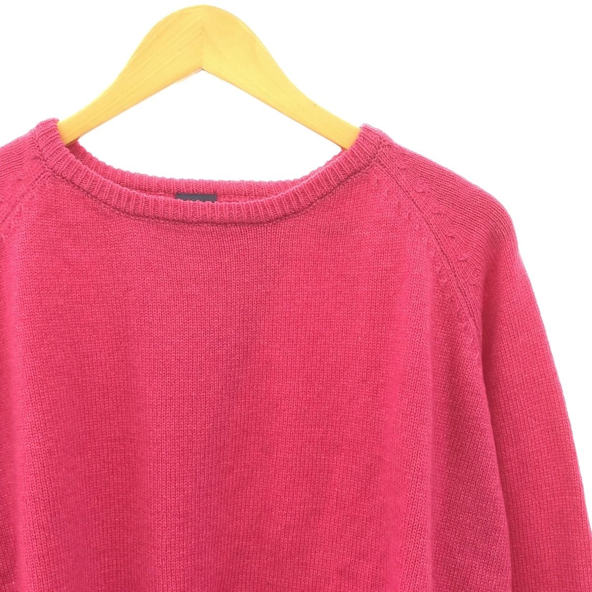 【美品】  ichi / イチ | ストール付 クルーネック ウールニット プルオーバー | F | ピンク | レディース