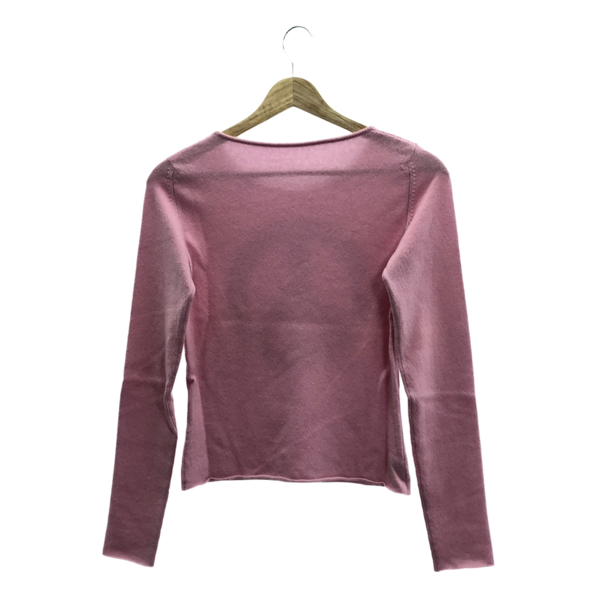 lucien pellat-finet / 루시안 페라피네 | 순수 캐시미어 평화 마크 스와 로브 스키 크루 넥 니트 | XS | 핑크 | 여성