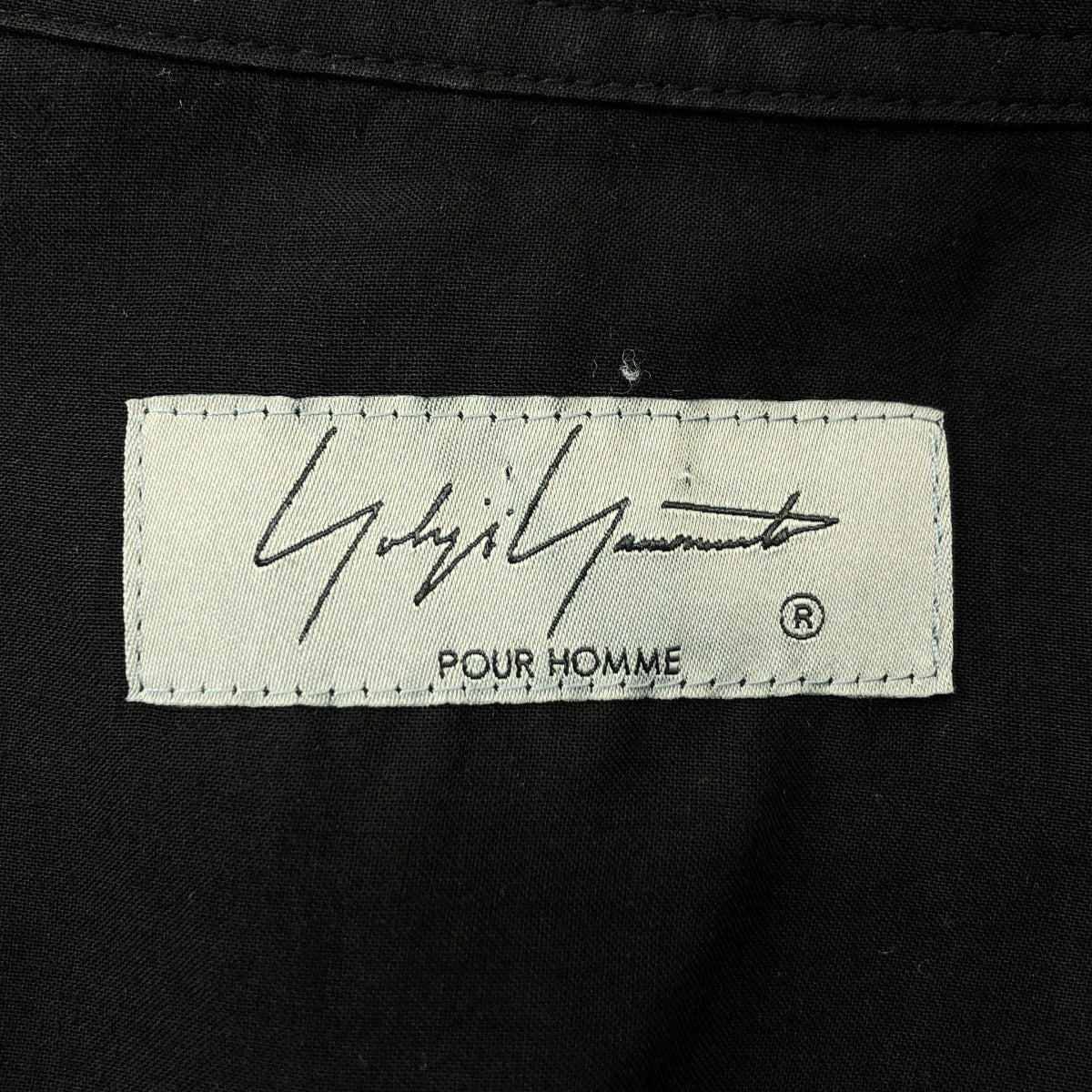 YOHJI YAMAMOTO POUR HOMME / ヨウジヤマモトプールオム | 柄衿パッチワーク付 セルロース シャツ | 2 | メンズ