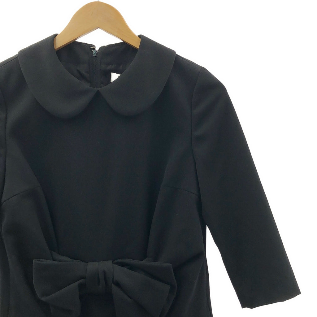 COMME des GARCONS COMME des GARCONS / コムコム | 2017SS | ウール ラウンドカラー ウエストリボン ワンピース | XS | レディース