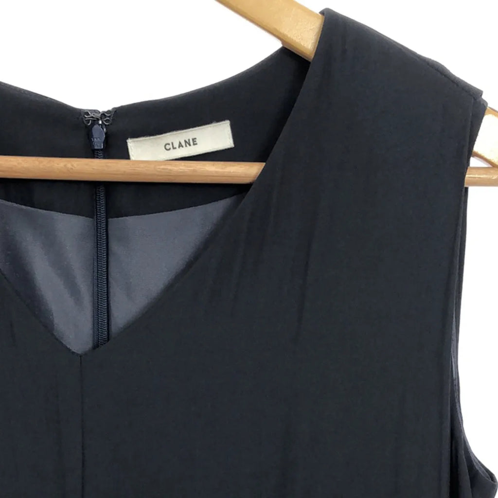 CLANE / クラネ | WIDE TUCK ALL IN ONE ワイドタック オールインワン サロペット | 1 | ネイビー | レディース