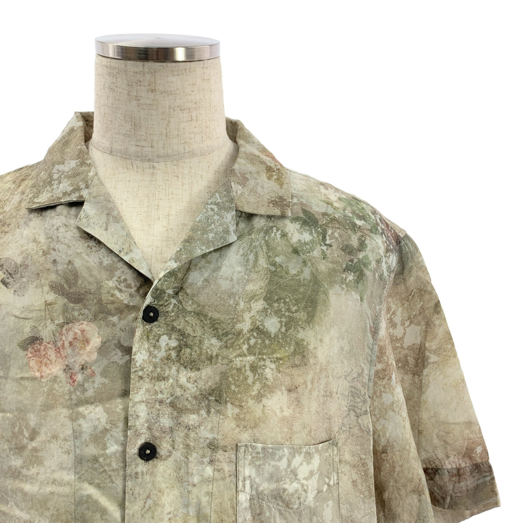 【美品】  ziggy chen / ジギーチェン | 2024SS | PRINTED SHORT SLEEVE SHIRT / 総柄 オープンカラー オーバー シャツ | 44 | マルチカラー | メンズ