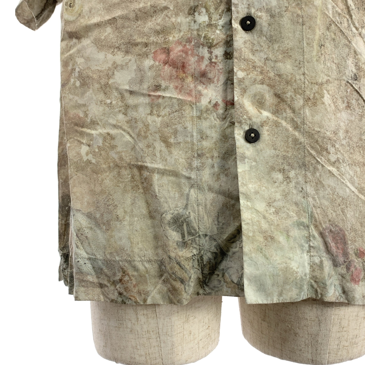 【美品】  ziggy chen / ジギーチェン | 2024SS | PRINTED SHORT SLEEVE SHIRT / 総柄 オープンカラー オーバー シャツ | 44 | マルチカラー | メンズ